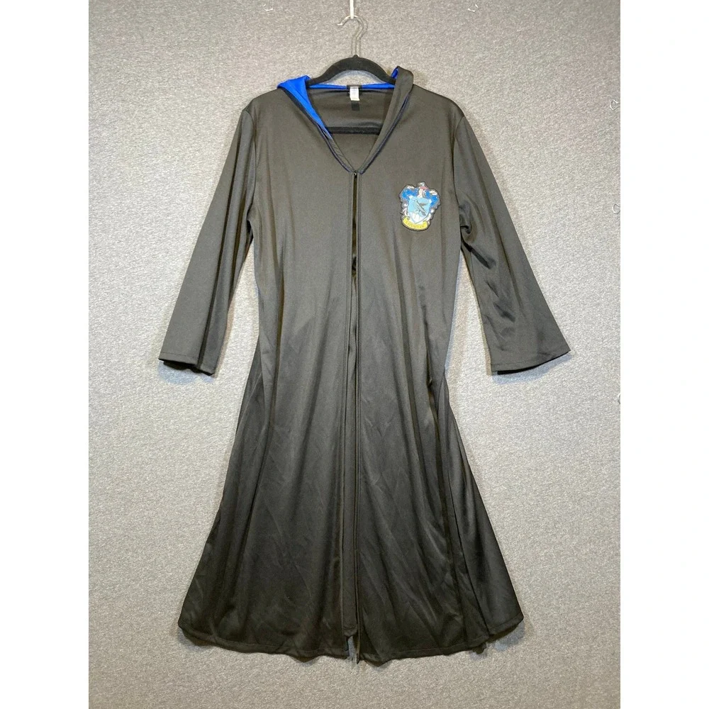 Harry Potter Ravenclaw Costume Robe Black Blue Hooded Wizarding World XL/XXL